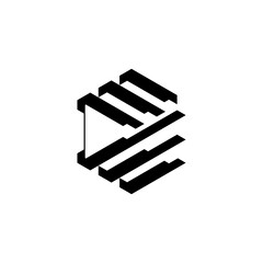 Abstract Polygon Hexagon Logo