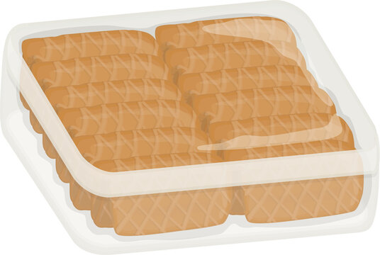 Illustration of Kue Semprong, Indonesian Traditional Snack