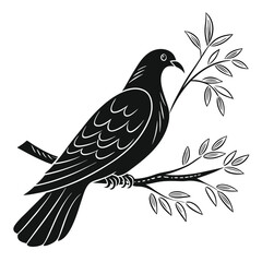 Fototapeta premium vector illustration of a bird