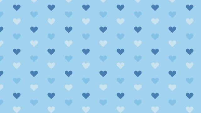 Soothing blue heart pattern for love and care themes