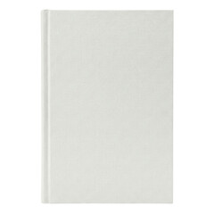 Fototapeta premium White Linen Fabric Book Cover Mockup