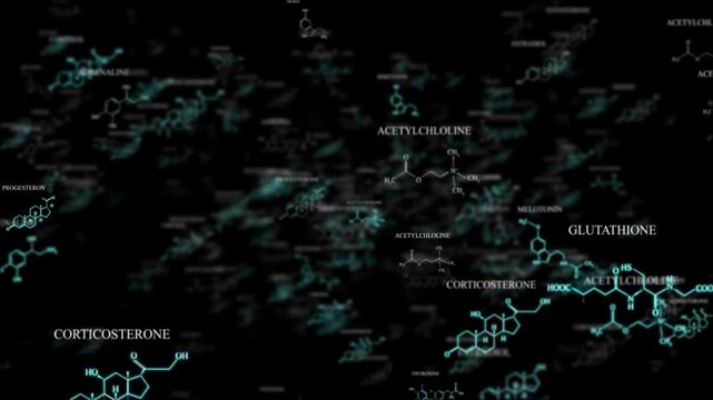 4K Animated Chemical Background Video | Futuristic Molecular Motion Graphics 4K | Abstract Chemical Structure Animation Background | Dynamic Science Chemistry Visuals Video 4K | Modern Scientific Chem