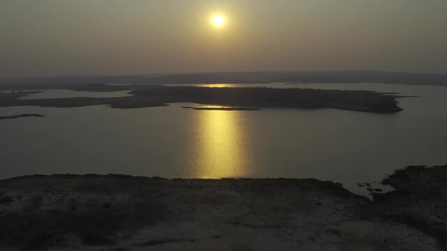 Aerial, Kariba Lake, Zimbabwe