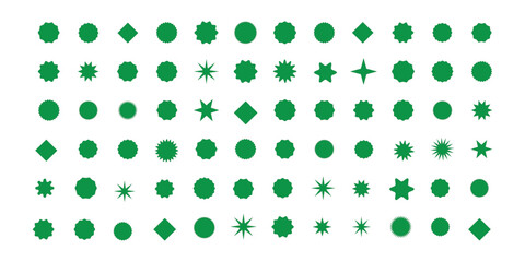 Set of red starburst. Price sticker, sale sticker, price tag, starburst, quality mark, retro stars, sale. Circle sticker set. red starburst shape tags 