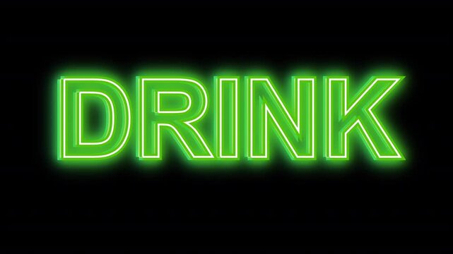 Dp it neon sign on overle transparent background with green glow and modern typography