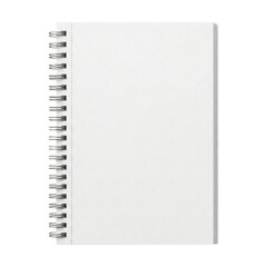 Blank White Spiral Notebook Vertical Mockup © BTG