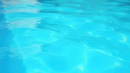 Obraz premium beautiful ripple wave on blue swimming pool water surface with clear reflections close up summer aquatic background refreshing leisure scene concept of tourism wellness recreation business