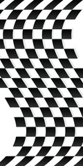 Obraz premium Black and white square background. Chessboard pattern