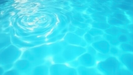 beautiful ripple wave on blue swimming pool water surface with clear reflections close up summer aquatic background refreshing leisure scene concept of tourism wellness recreation business