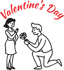 Fototapeta premium doctor and patient Happy Valentines Day