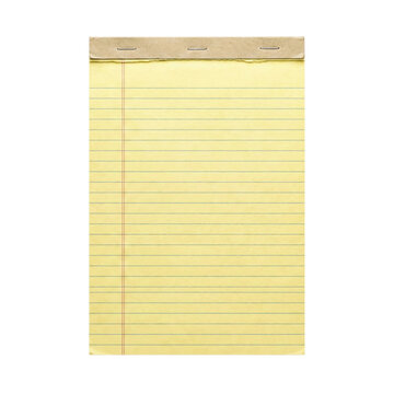 Yellow Lined Legal Pad Paper Notebook