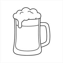 mug of beer coloring page