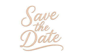 Rose gold script reading 