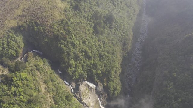 Aerial, Nyanga National Park, Pungwe Falls, Zimbabwe