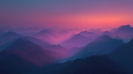 Fototapeta premium Misty mountain dawn