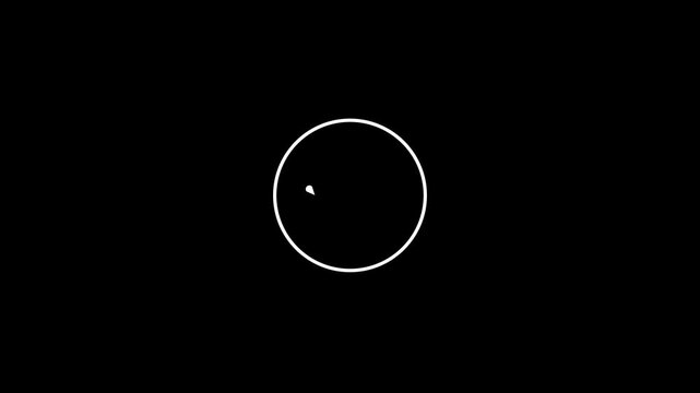 animated ok check mark icon, white tick symbol on black background, success accepted approval motion graphics, modern abstract line check mark inside circle, smooth cinematic 4k animation