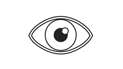 eye icon  on white background