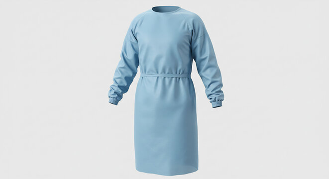 Blouse chirurgicale bleue ciel representant protection hygiene essentielle eclairage studio propre. AI Generated