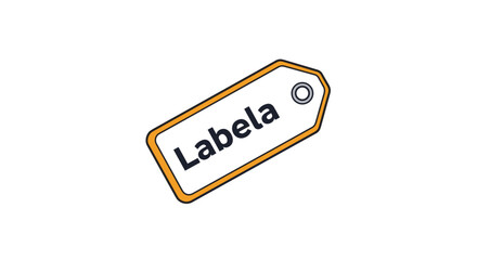 Label with the word Labela on it.