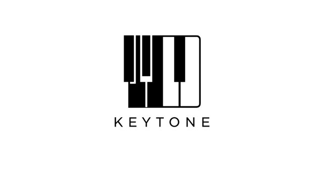 Piano Keys Logo Design Element Keytone.