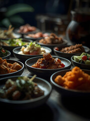 Obraz premium food in the restaurant