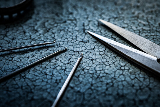 刺繍職人の道具