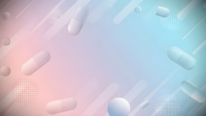 Fondo de gradación pop azul claro rosa primavera