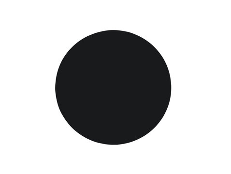 C&iacute;rculo negro s&oacute;lido aislado sobre fondo blanco, forma geom&eacute;trica simple y elemento de dise&ntilde;o vectorial.