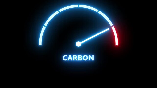 Gradient scale. Global warming concept. Carbon dioxide level measuring device icon. Sign tachometer, speedometer, indicators. Infographic gauge element.
