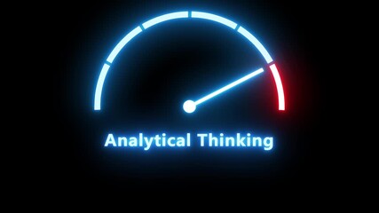 meter scale. Analytical thinking measurement. Statistical analyst and analysis, financial analytics. - Powered by Adobe