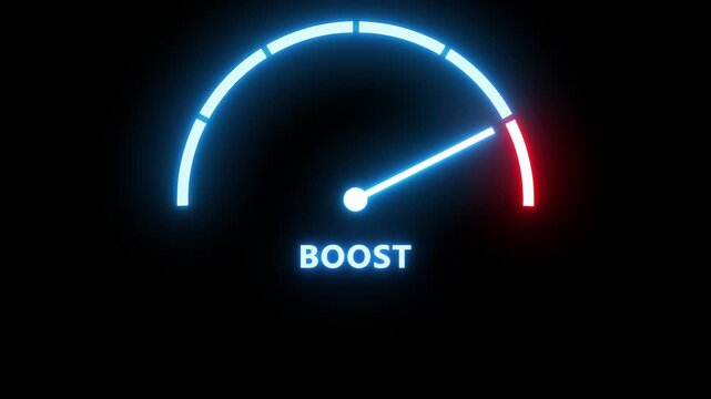 Hormone testosterone level measuring scale with muscular man silhouette. Hand holding boost word. Testosterone boosting