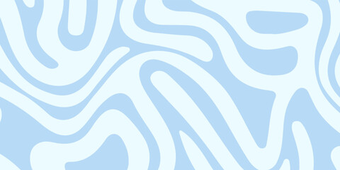 Obraz premium Abstract background seamless pattern with colorful waves. Trendy vector illustration in retro psychedelic style, eps10