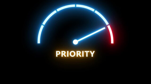 Animation featuring priority rate measurement