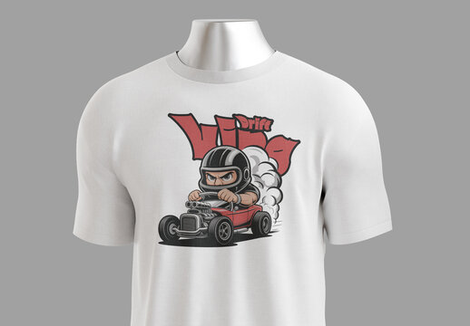Drift Vibes Racing Car Graphic Tshirt For Men