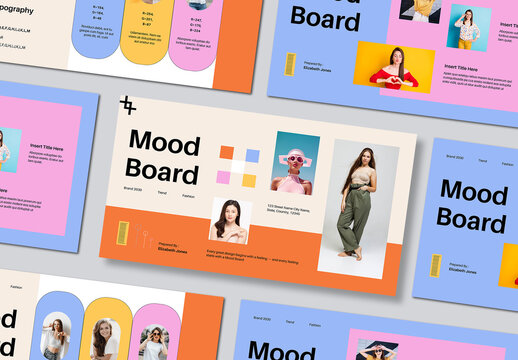 Minimal Mood Board Template Layout