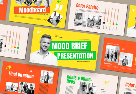 Mood and Brief Presentation Template Design Layout