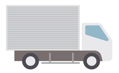 トラックのイラスト真横