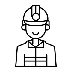 Obraz premium Worker avatar icon