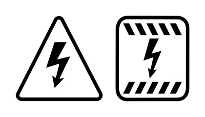 high voltage warning sign