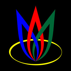 abstract colorful logo