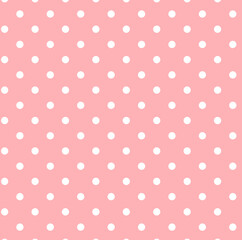 ドット　ピンク　白色