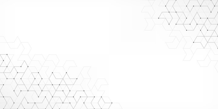 Abstract vector background with simple geometric figures and dots. Graphic design element and polygonal shape pattern