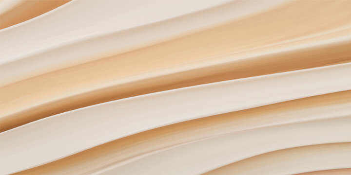 An abstract brown background features flowing waves across the weathered paper texture of an old open book's pages, creating a macro design of light and shadow on a wooden library table