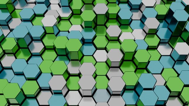 seamless hexagon geometric pattern
