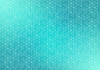 Fototapeta premium Abstract vector background with a seamless pattern of simple geometric shapes. Stylish vector texture