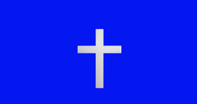 Christianity religion concept. 3d render video.