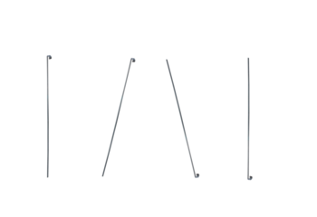 Steel needle to tent. On isolated transparent background.