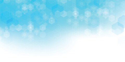 medical background design with hexagons. Medicine, science and technology.