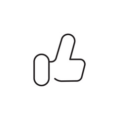 Obraz premium Thumbs Up Like Line Icon Editable Stroke Vector EPS Illustration 