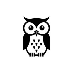 Minimalist Swiss Style Geometric Owl Logo Design | Clean Flat Vector Corporate Identity